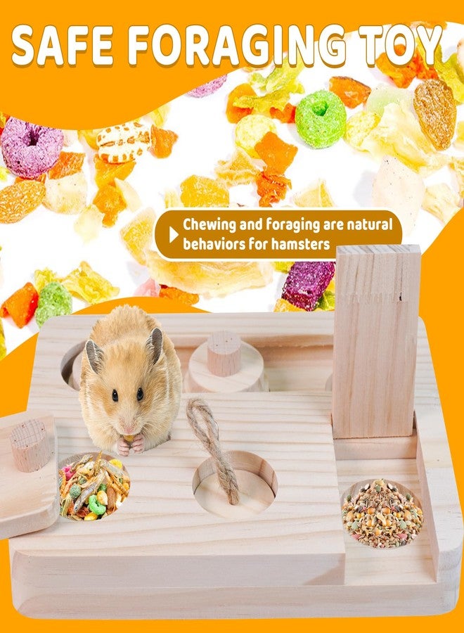 VolksRose Guinea Pig Foraging Toys, 6 in 1 Hamster Enrichment Toys for Boredom, Small Animal Cage Accessories for Rat, Chinchilla, Gerbil, Syrian, Rabbit, Bunny (A) - Image 4